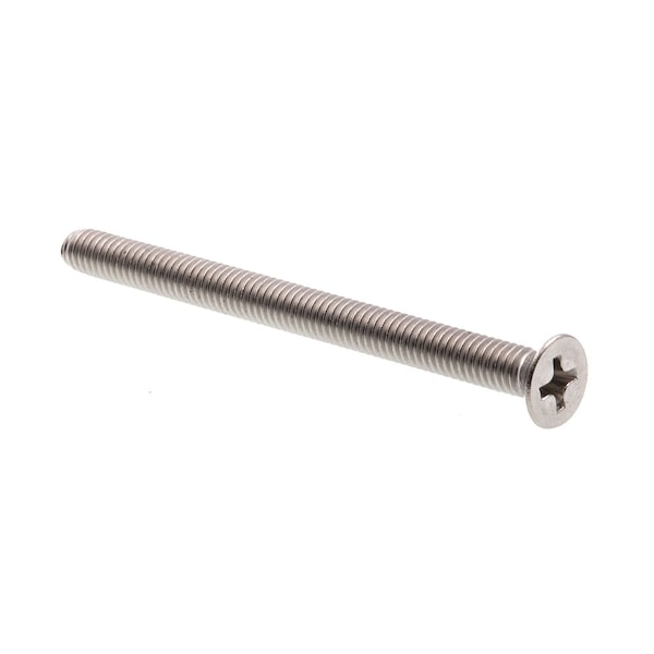 Prime-Line Machine Screw, Metric, Flat Head, Phillip Drive M4-0.7 X 50MM A2-70 Stainless Steel 10PK 9121236 - main